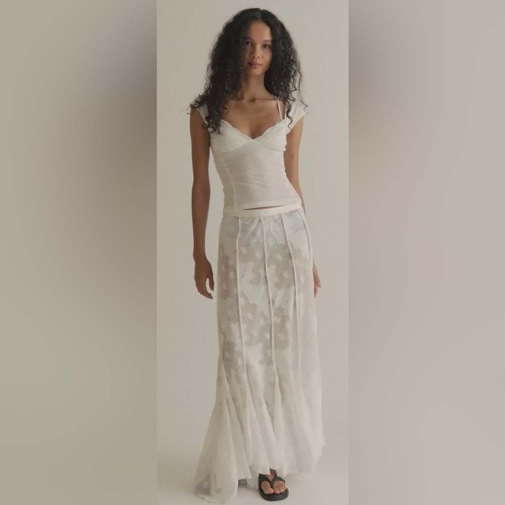 Intimately Free People Maybe Baby Maxi Slip Skirt Size M